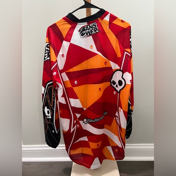 Skullcandy NWT AnsWer Adult Racing Jersey in Red and Orange sz Medium - Picture 3 of 5